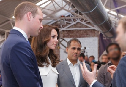 Alpesh with William and Kate