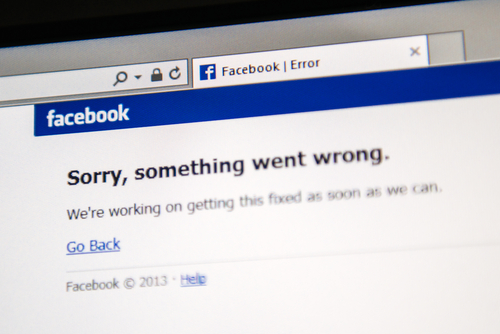 Facebook: Sorry, something went wrong