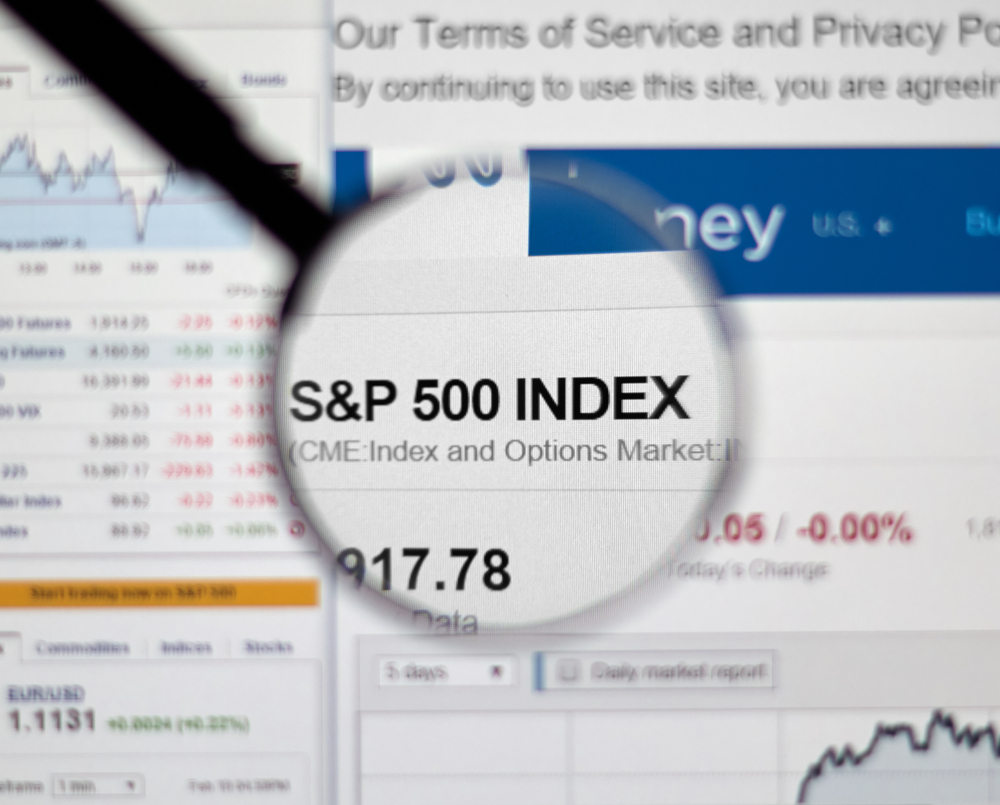S and P 500 stock market index