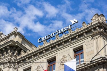 Credit Suisse in the Swiss financial center of Zurich city.