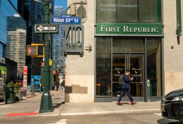 A branch of the First Republic Bank in the Hudson Yards neighborhood in New York