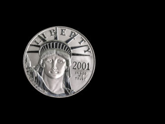 One ounce platinum coin