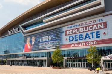 The first GOP presidential primary debate will be held at Milwaukee's fiserv forum on August 23 2023.