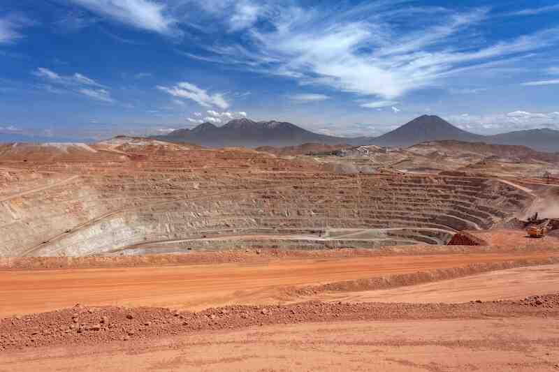 Open-pit copper mine