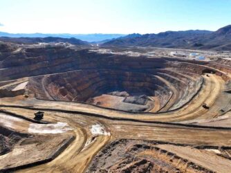 Rare earths mine in Mountain Pass, California
